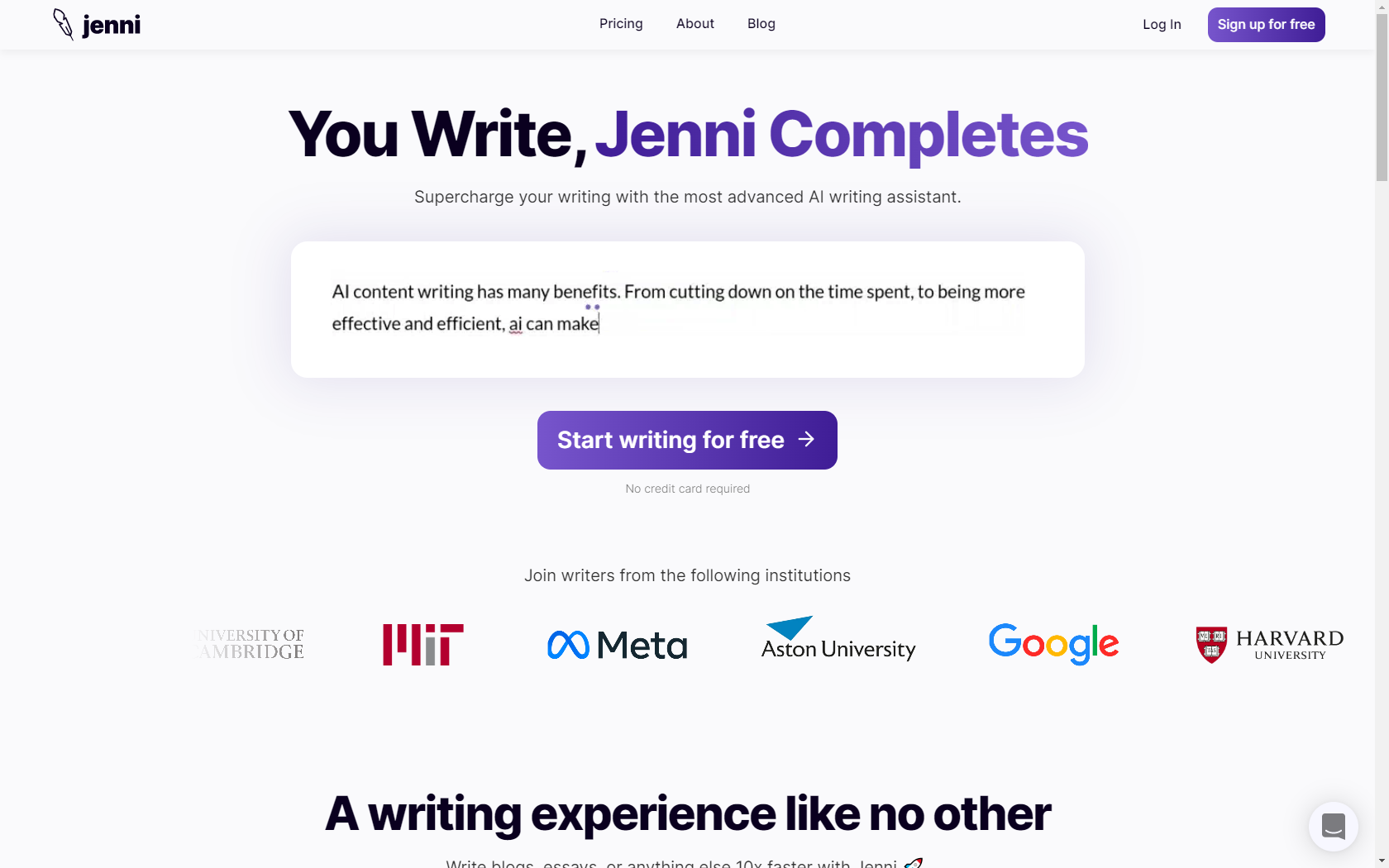 JENNI.AI screenshot